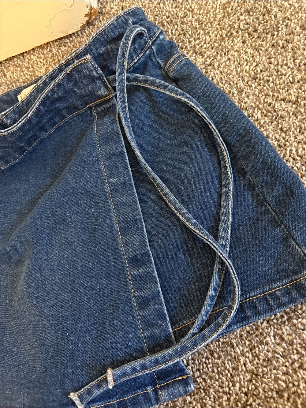 Harper Heritage Dark Indigo Wrap Denim Skirt - Picture 4 of 5